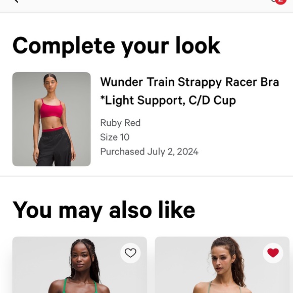 Lululemon Wunder Train Strappy Bra - C/D - Picture 4 of 4